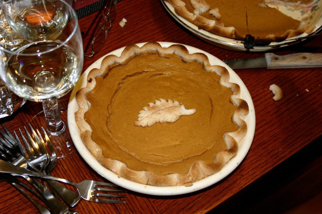 pumpkin pie holiday food salt intake